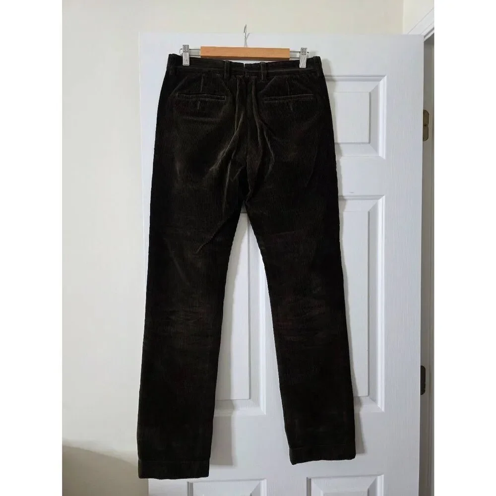 Sid Mashburn Field Pant Chocolate Corduroy 31/32 $295